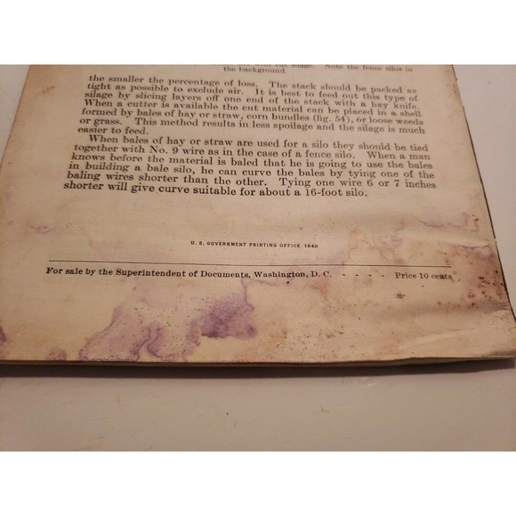 1940 Silos: Types and Construction - USDA Farmers' Bulletin No. 1820 Dick Gale - Picture 5 of 6